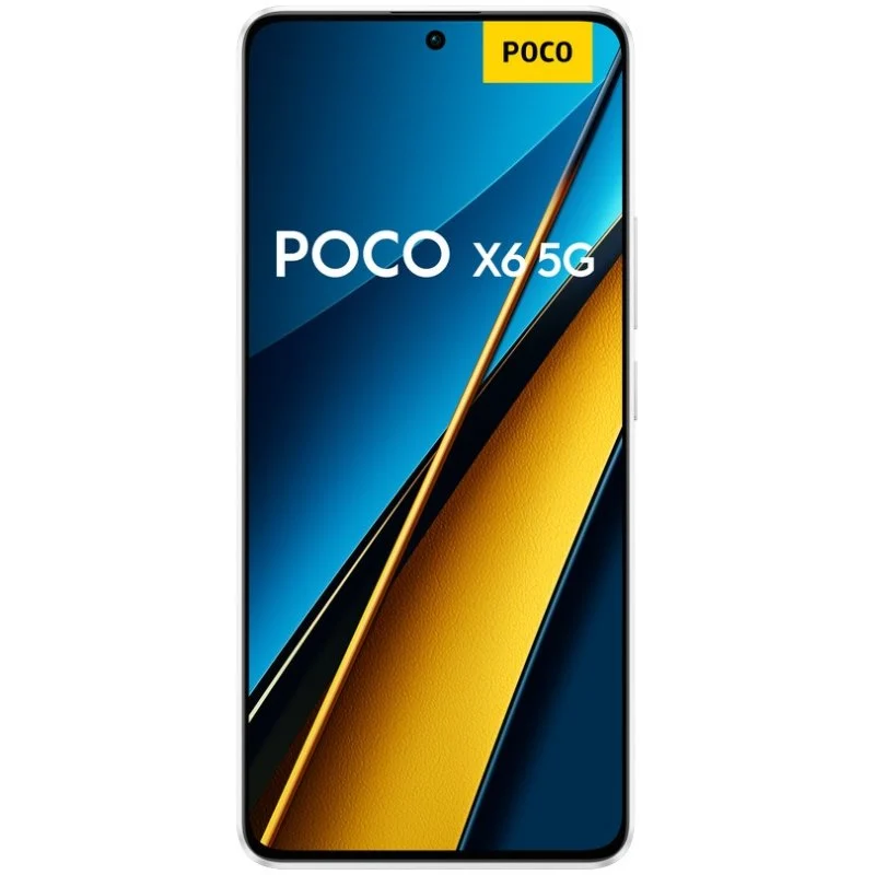 Smartphone Poco X6 5G Écran AMOLED 6,67" 1,5K - 12 Go - 256 Go - Caméra principale 64MP - Batterie 5000mAh - Prend en charge la charge 67W - Blanc