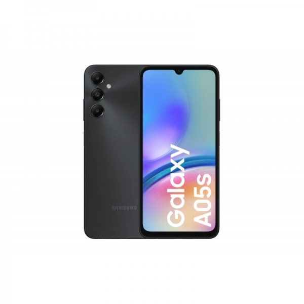 Smartphone Samsung Galaxy A05S Écran Super AMOLED 6,70" - 4 Go - 64 Go - Appareil photo 50 MP - Batterie 5000 mAh - Prend en charge la charge 25 W - Couleur noire