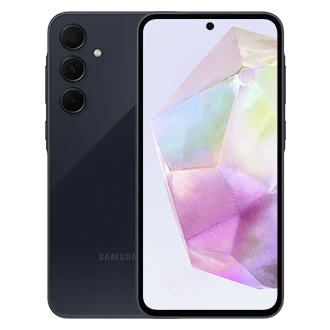 Smartphone Samsung Galaxy A35 5G Écran Super AMOLED 6,60" - 8 Go - 256 Go - Appareil photo 50 MP - Batterie 5000 mAh - Prend en charge la charge 25 W - Couleur noire