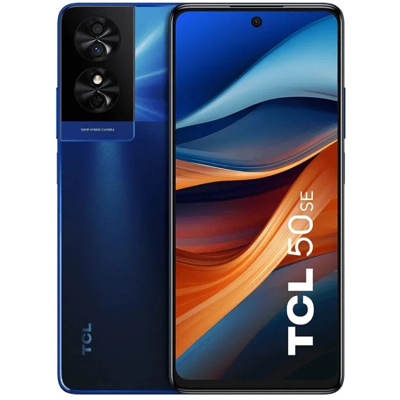 Smartphone TCL 50 SE 6,78" - 6 Go - 256 Go - Appareil photo 50MP - Batterie 5010mAh - Couleur Bleu