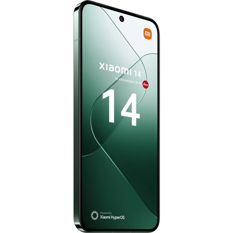 Smartphone Xiaomi 14 5G Écran AMOLED 6,36" - 12 Go - 512 Go - Caméra principale 50MP - Batterie 4610mAh - Recharge sans fil - Couleur Vert Jade