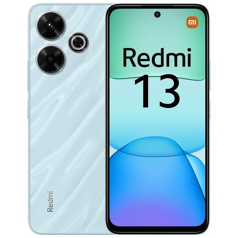 Smartphone Xiaomi Redmi 13 Écran 6,79" - 6 Go - 128 Go - Appareil photo principal 108MP - Batterie 5030 mAh - Prend en charge la charge 33 W - Couleur bleue