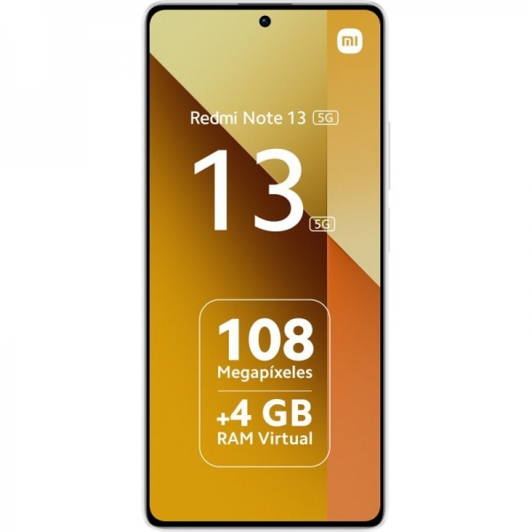 Smartphone Xiaomi Redmi Note 13 5G Écran AMOLED 6,67" - 6 Go - 128 Go - Caméra principale 108MP - Batterie 5000mAh - Prend en charge la charge 33W - Couleur blanche