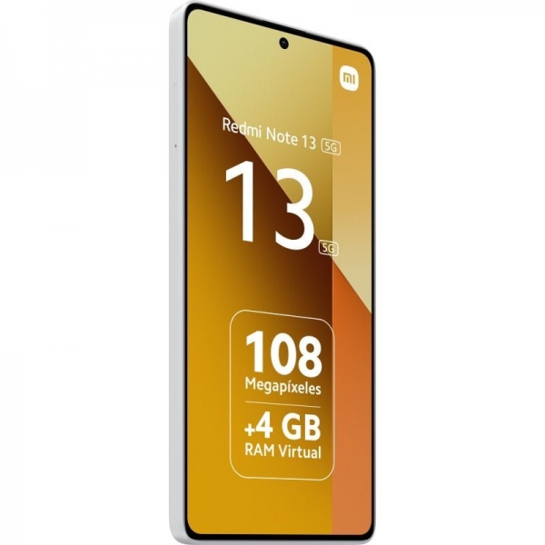 Smartphone Xiaomi Redmi Note 13 5G Écran AMOLED 6,67" - 6 Go - 128 Go - Caméra principale 108MP - Batterie 5000mAh - Prend en charge la charge 33W - Couleur blanche