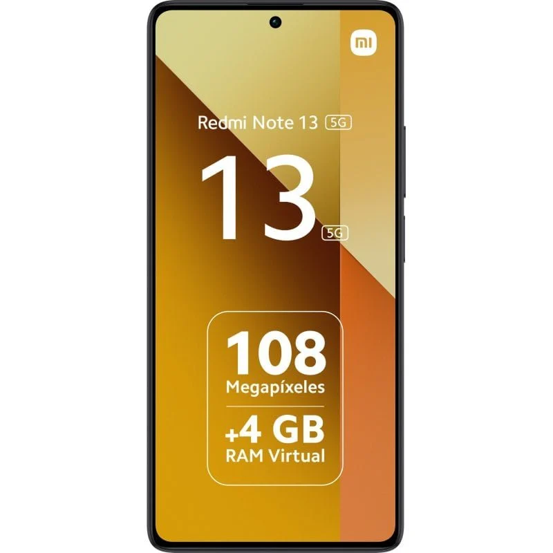 Smartphone Xiaomi Redmi Note 13 5G Écran AMOLED 6,67" - 6 Go - 128 Go - Caméra principale 108MP - Batterie 5000mAh - Prend en charge la charge 33W - Couleur noire