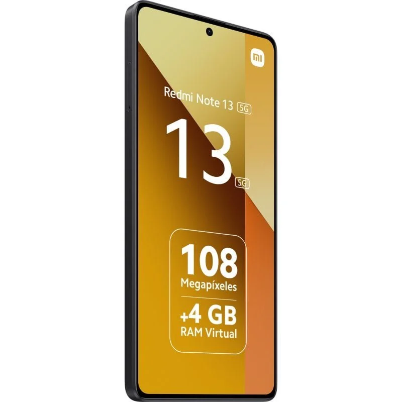 Smartphone Xiaomi Redmi Note 13 5G Écran AMOLED 6,67" - 6 Go - 128 Go - Caméra principale 108MP - Batterie 5000mAh - Prend en charge la charge 33W - Couleur noire