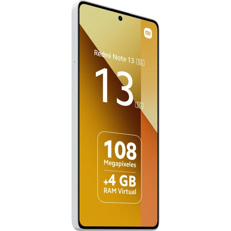 Smartphone Xiaomi Redmi Note 13 5G Écran AMOLED 6,67" - 8 Go - 256 Go - Caméra principale 108MP - Batterie 5000mAh - Prend en charge la charge 33W - Couleur blanche