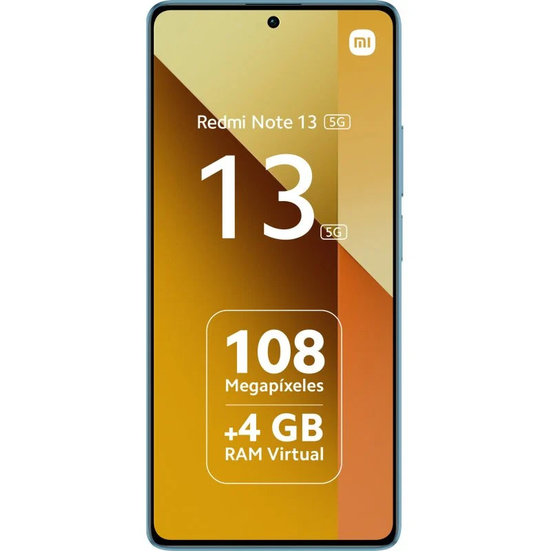 Smartphone Xiaomi Redmi Note 13 5G Écran AMOLED 6,67" - 8 Go - 256 Go - Caméra principale 108MP - Batterie 5000mAh - Prend en charge la charge 33W - Couleur bleue