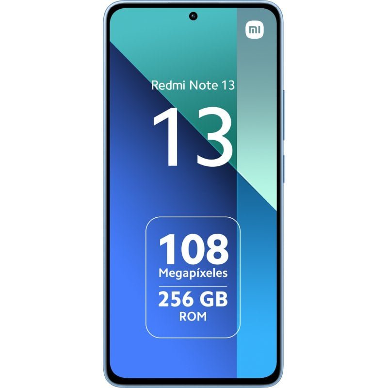 Smartphone Xiaomi Redmi Note 13 Écran AMOLED 6,67" - 8 Go - 128 Go - Appareil photo principal 108MP - Batterie 5000 mAh - Prend en charge la charge 33 W - Couleur bleue