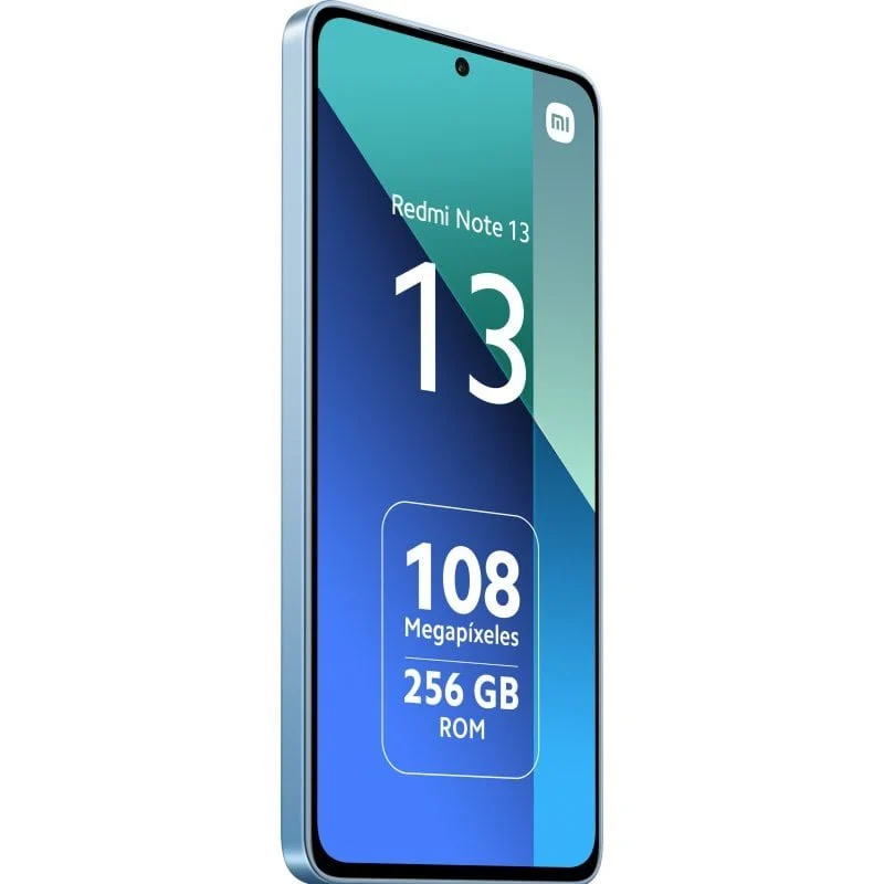 Smartphone Xiaomi Redmi Note 13 Écran AMOLED 6,67" - 8 Go - 128 Go - Appareil photo principal 108MP - Batterie 5000 mAh - Prend en charge la charge 33 W - Couleur bleue