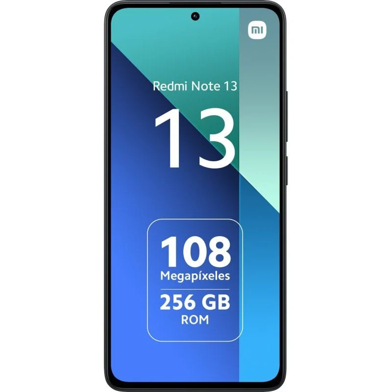 Smartphone Xiaomi Redmi Note 13 Écran AMOLED 6,67" - 8 Go - 128 Go - Appareil photo principal 108MP - Batterie 5000 mAh - Prend en charge la charge 33 W - Couleur noire