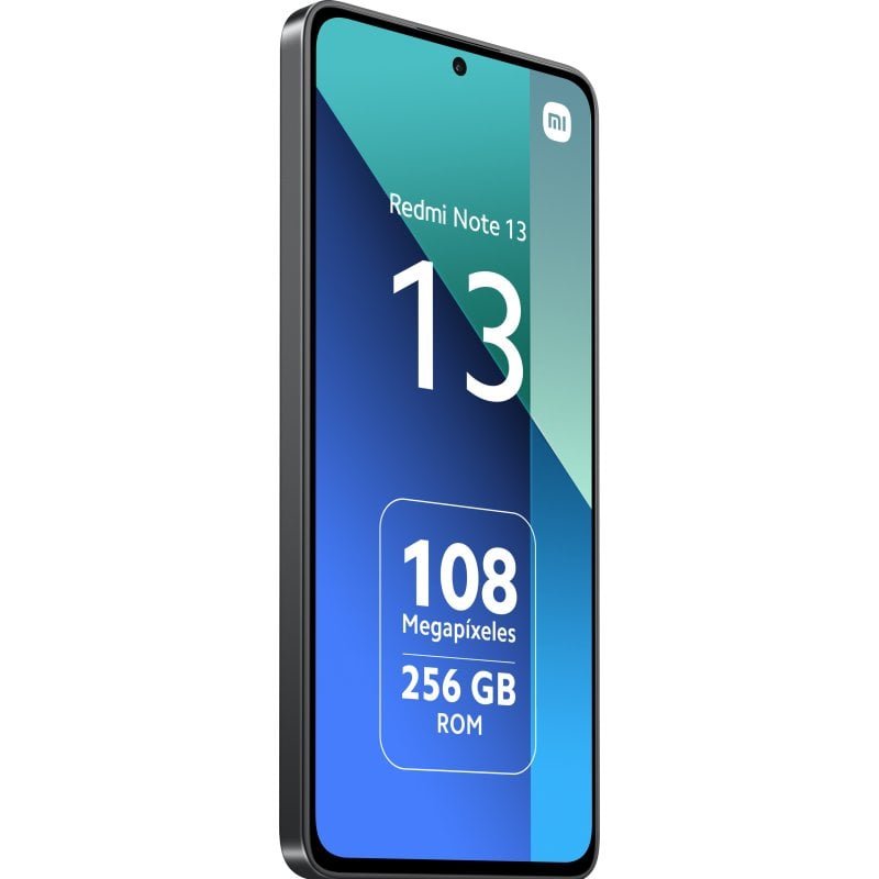 Smartphone Xiaomi Redmi Note 13 Écran AMOLED 6,67" - 8 Go - 128 Go - Appareil photo principal 108MP - Batterie 5000 mAh - Prend en charge la charge 33 W - Couleur noire