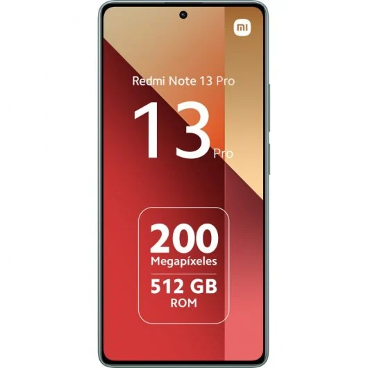 Smartphone Xiaomi Redmi Note 13 Pro Écran AMOLED 6,67" - 12 Go - 512 Go - Appareil photo principal 200MP - Batterie 5100 mAh - Prend en charge la charge 67 W - Couleur verte