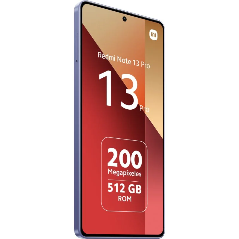 Smartphone Xiaomi Redmi Note 13 Pro Écran AMOLED 6,67" - 12 Go - 512 Go - Appareil photo principal 200MP - Batterie 5100 mAh - Prend en charge la charge 67 W - Couleur violette