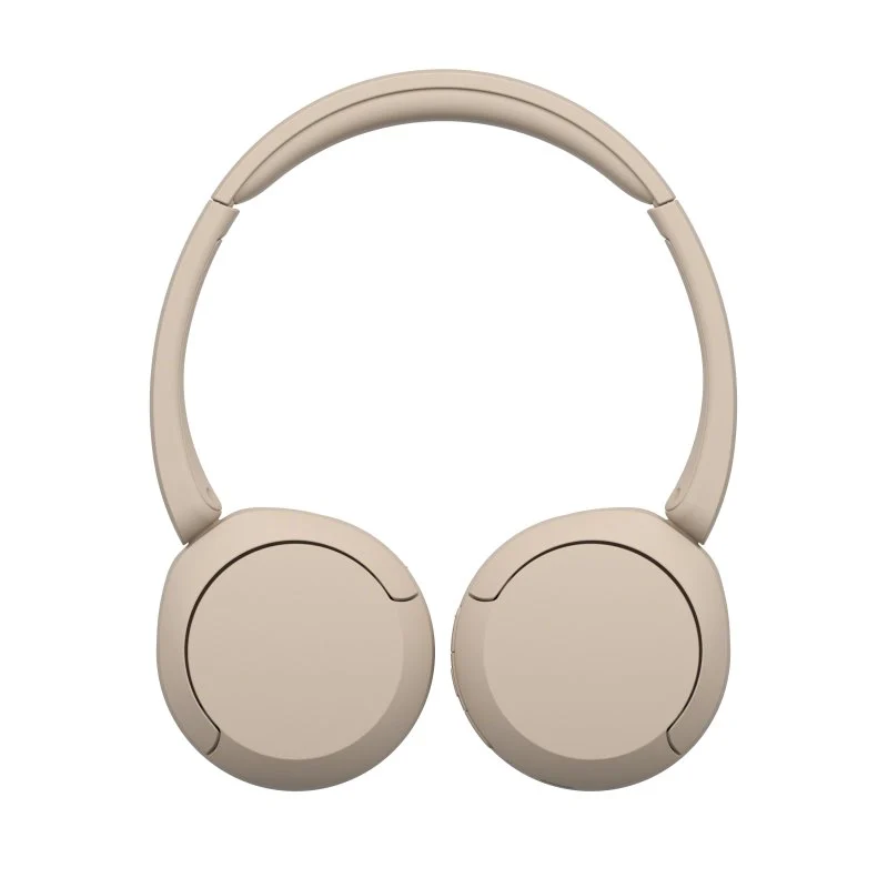 Sony WH-CH520 Casque Bluetooth 5.2 avec Microphone Intégré - Arceau Ajustable - Connectivité Multipoint - Casque Rotatif - Autonomie jusqu'à 50 heures - Couleur Beige