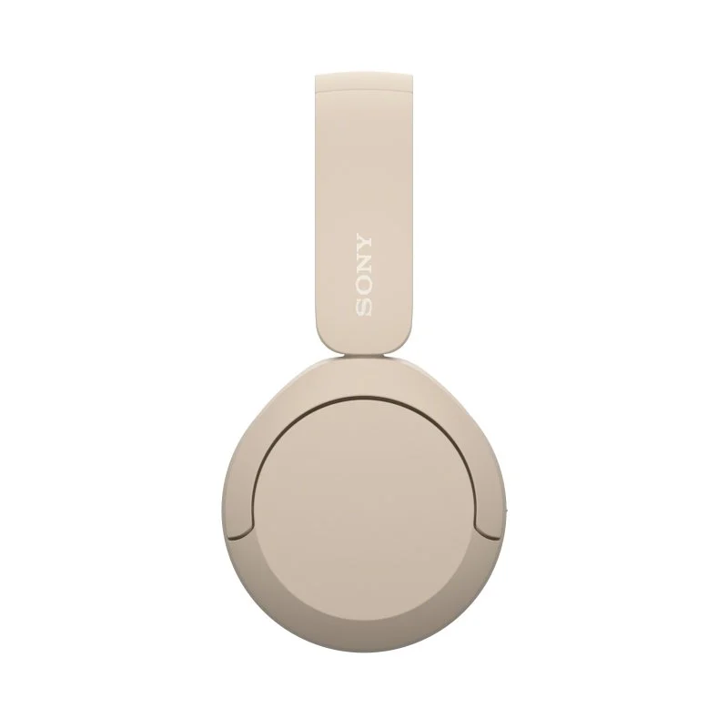 Sony WH-CH520 Casque Bluetooth 5.2 avec Microphone Intégré - Arceau Ajustable - Connectivité Multipoint - Casque Rotatif - Autonomie jusqu'à 50 heures - Couleur Beige