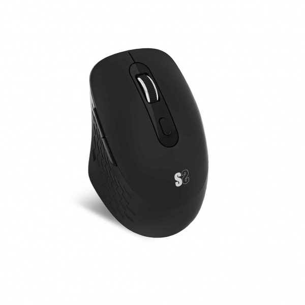 Souris Bluetooth sans fil Subblim Curve Ergo Dual, USB 2,4 GHz 1600 dpi - 5 boutons - Utilisation droitier - Couleur Noir