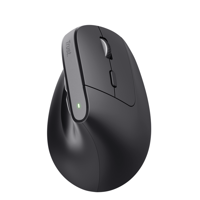 Souris Ergonomique Sans Fil Rechargeable Trust Bayo+ - 2400dpi - 6 Boutons - Couleur Noir