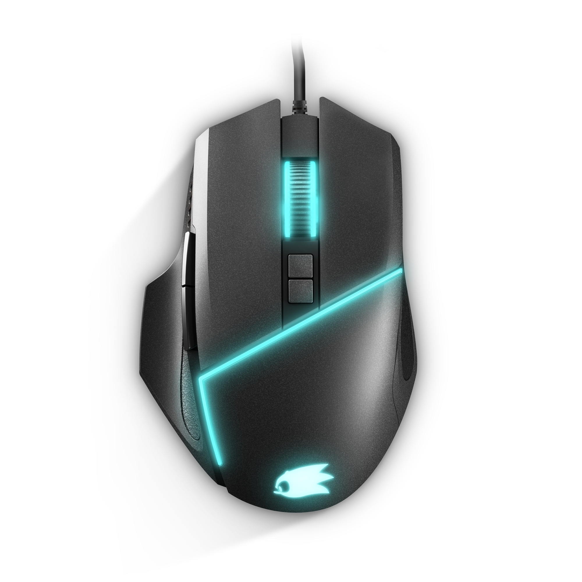 Souris Gaming Energy Sistem ESG M2 Sonic - 6400 dpi - USB - Lumière LED RGB - 8 boutons personnalisables - Couleur Noir