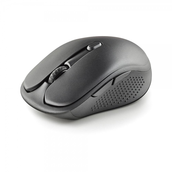 Souris Laser Sans Fil NGS Evo MIx 3200dpi - Connexions : 2,4 GHz USB-C + Bluetooth 5.1 + Bluetooth 5.1 - 5 Boutons - Utilisation droitier - Couleur Noir