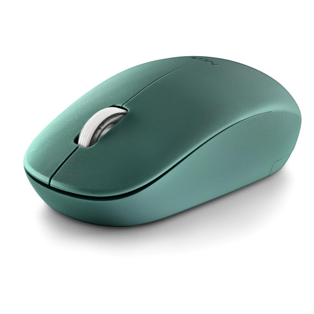 Souris sans fil NGS avec touches silencieuses - 2 boutons - Ambidextre - Couleur Vert