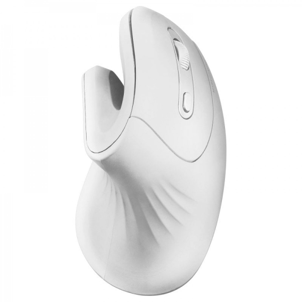 Souris verticale sans fil Mars Gaming MMW-ERGOPRO - Capteur optique 3200 DPI - Switchs HUANO - Connectivité 2,4 GHz - Couleur blanche