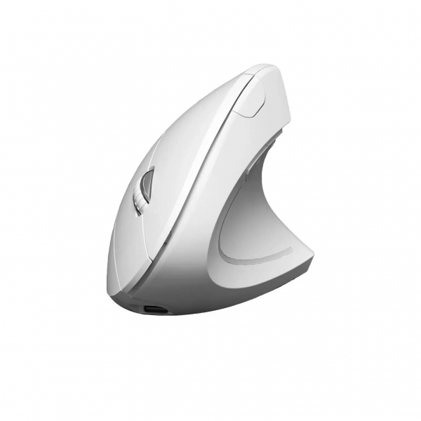 Souris verticale Subblim Glide Vertical Ergo Dual Bluetooth, USB 2.4Ghz 4000dpi - 5 Boutons - Utilisation droitier - Coloris Blanc