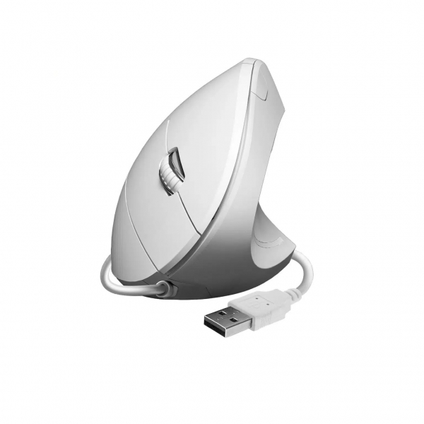 Souris verticale USB Subblim Glide Vertical Ergo 1600dpi - 5 boutons - Utilisation droitier - Couleur blanche