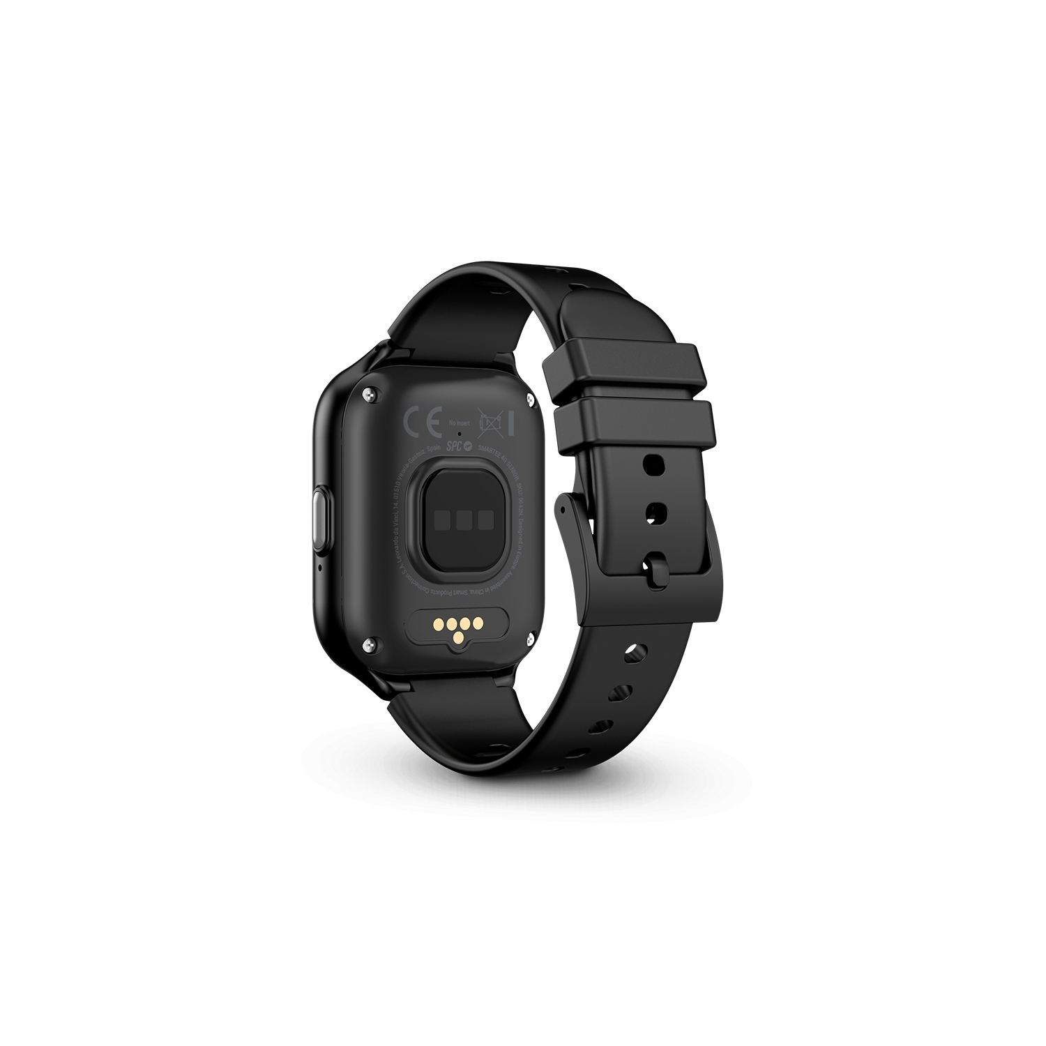 SPC Smartee 4G Senior Smartwatch Écran Tactile 1,7" - Mesure la Fréquence Cardiaque, les Pas, les Calories etc... - Protection IP68 - Couleur Noir