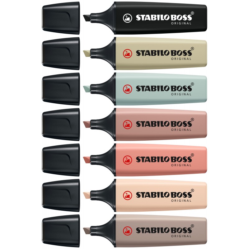 Stabilo Boss Naturecolors Lot de 8 surligneurs