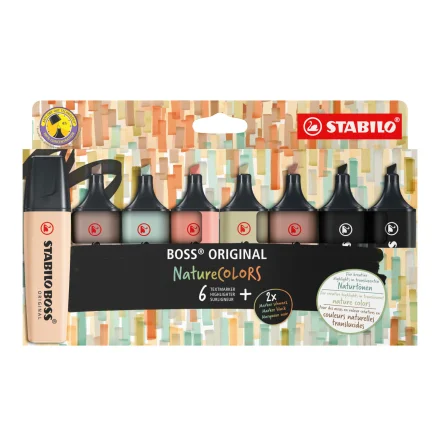 Stabilo Boss Naturecolors Lot de 8 surligneurs