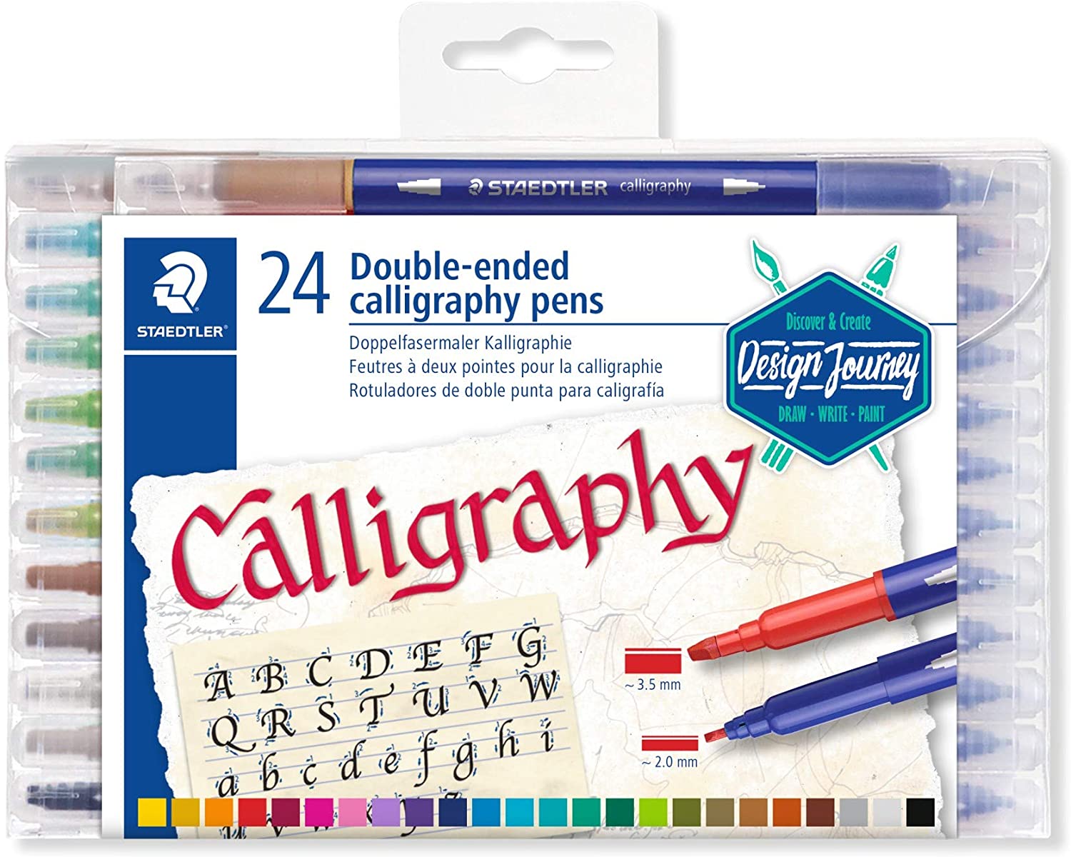 Staedtler 3005 Lot de 24 stylos calligraphie