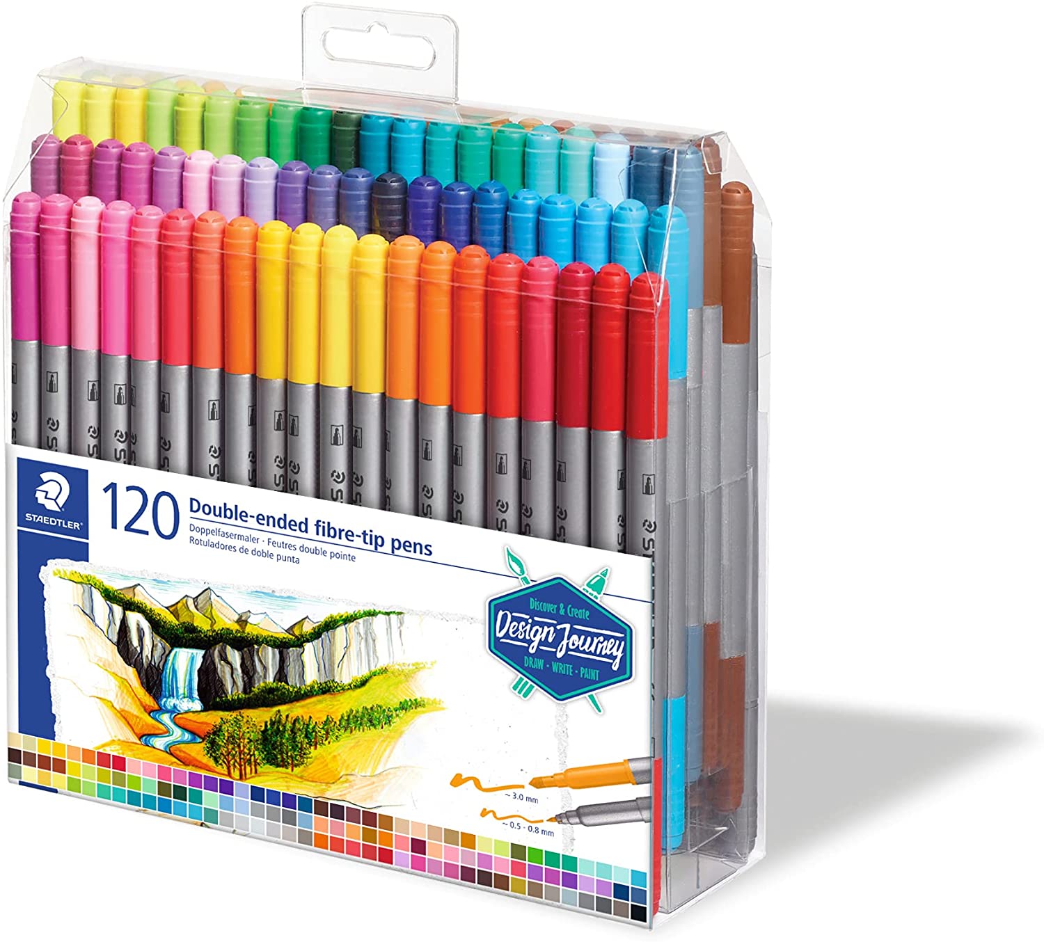 Staedtler 3200 Lot de 120 marqueurs