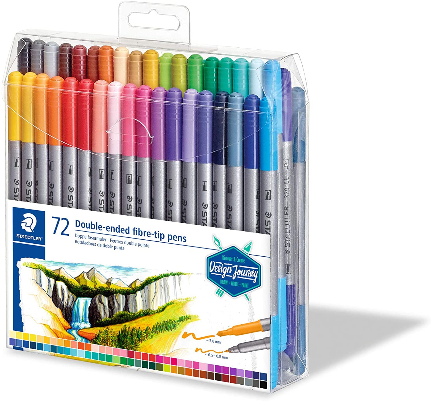 Staedtler 3200 Lot de 72 marqueurs