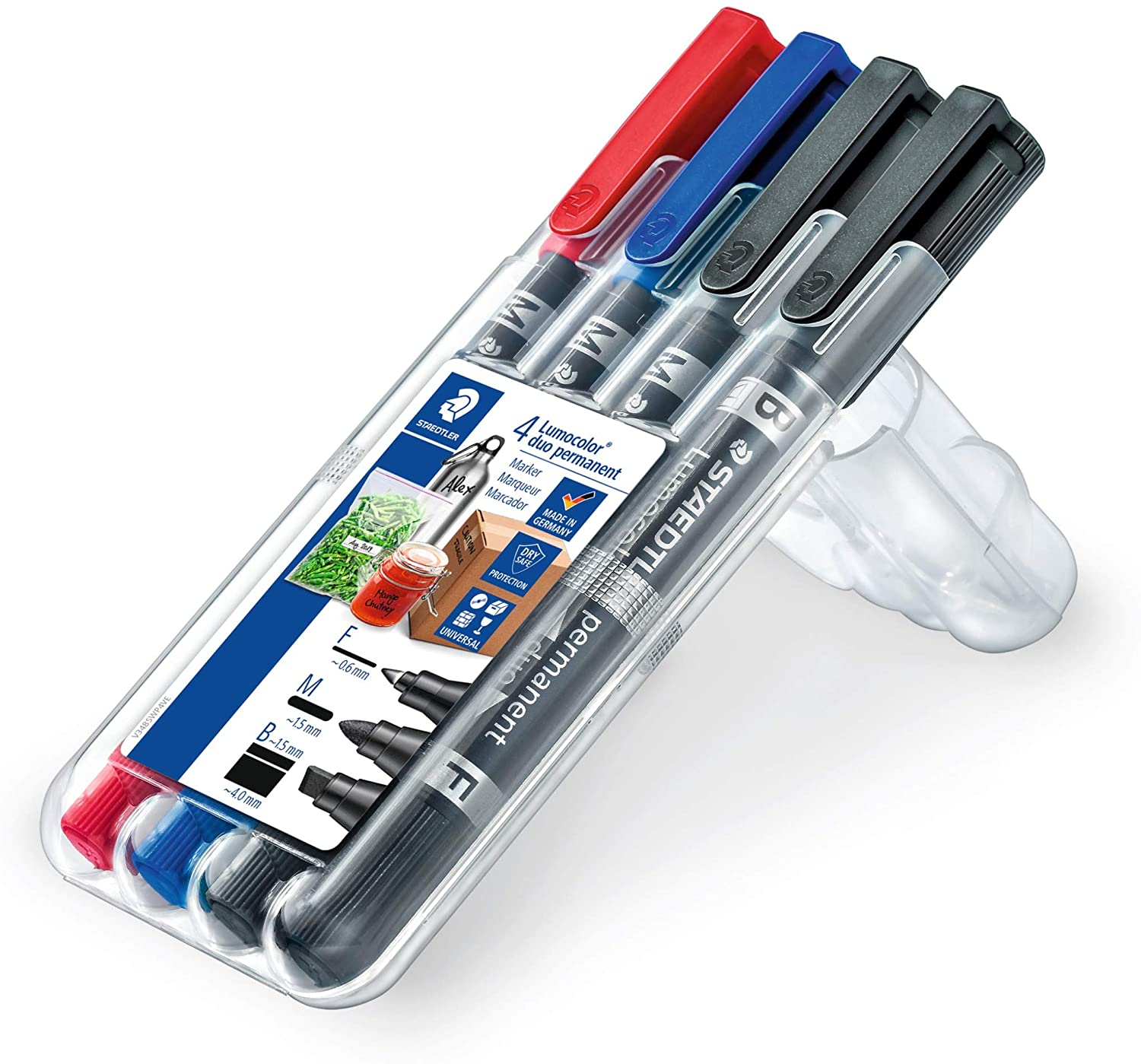 LOT de 4 Staedtler Lumocolor Permanent