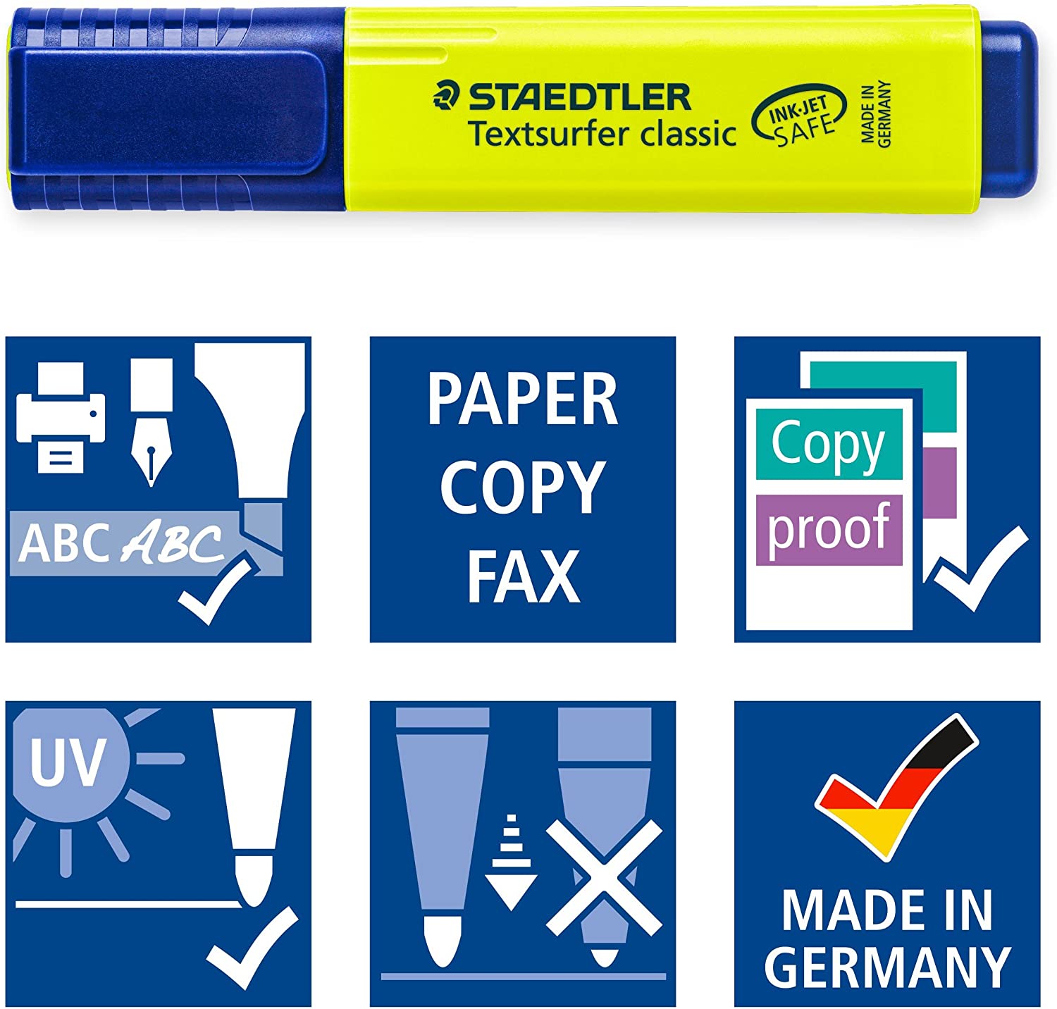 	LOT de 8 marqueurs fluo Staedtler Textsurfer