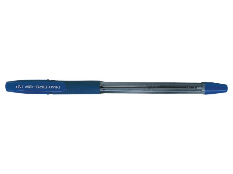 Stylo Bille Pilot BPS-GP - Rechargeable - Pointe Moyenne 1mm - Course 0.25mm - Couleur Bleu