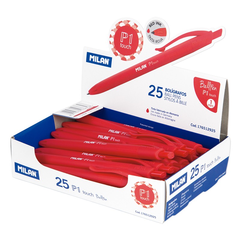 LOT de 25 Stylo bille Milan P1 Touch