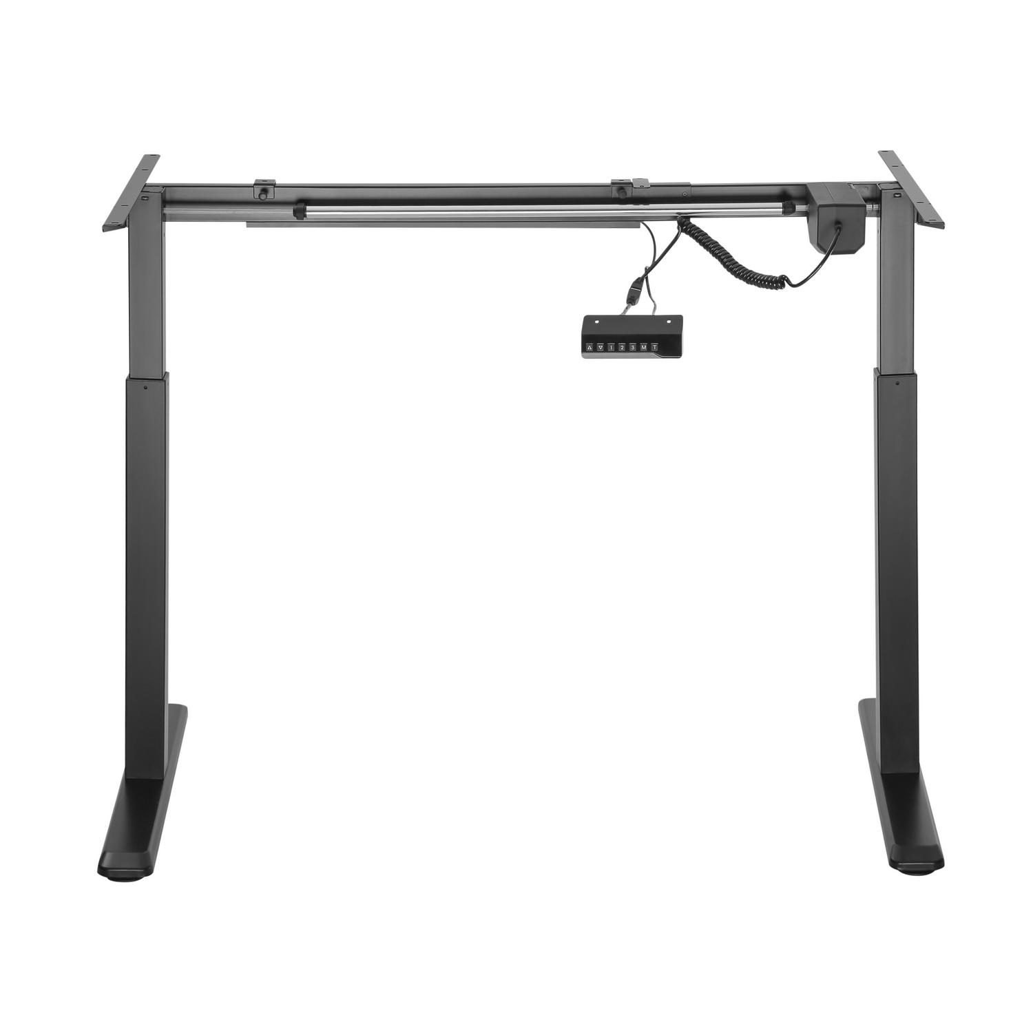 Support de bureau motorisé Aisens - Hauteur réglable avec panneau de commande - 80KG - Couleur noire