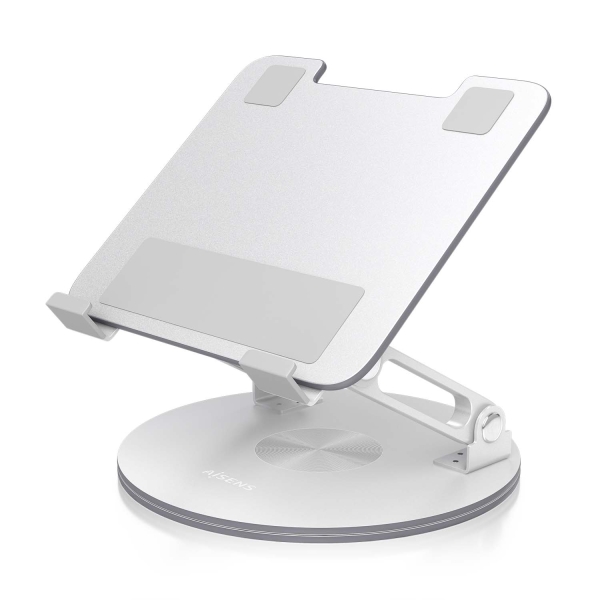 Support de bureau rotatif réglable Aisens pour ordinateur portable/tablette 7"-13" - Argent