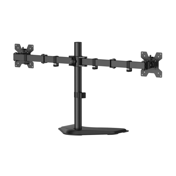 Support de table Aisens avec base pivotante et inclinable Eco pour moniteur/TV 10Kg (3 pivots - 2 bras) de 17 à 32" - Couleur noire