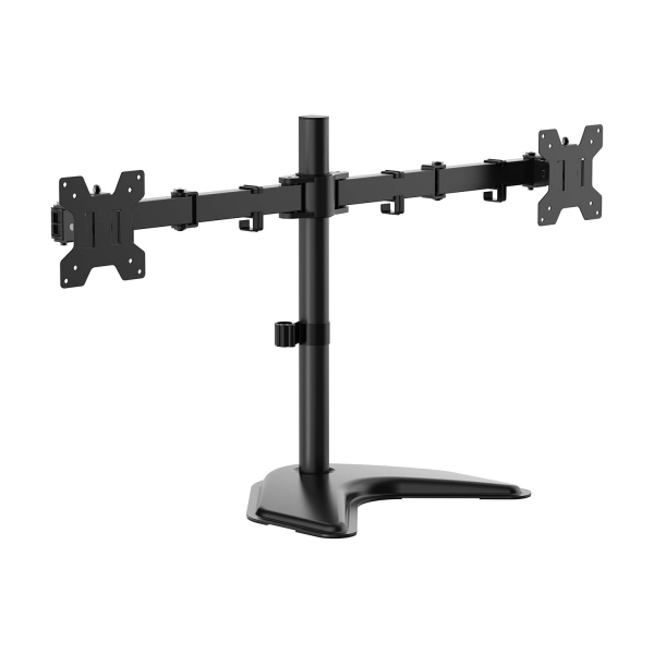 Support de table Aisens avec base pivotante et inclinable Eco pour moniteur/TV 10Kg (3 pivots - 2 bras) de 17 à 32" - Couleur noire