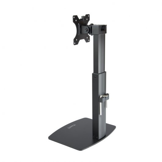 Support de table Tooq pour écran 17"-32" - Réglage de la hauteur par piston à gaz - Gestion des câbles - Poids max 7Kg - VESA 100X100mm - Couleur noire