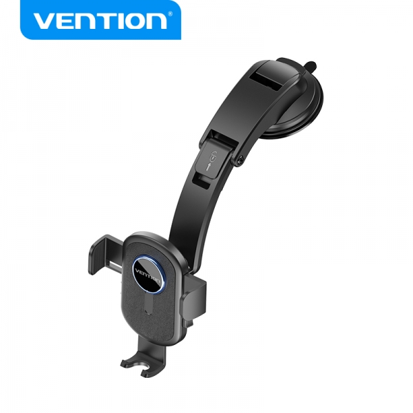 Support de voiture mobile Vention avec ventouse - Couleur noire