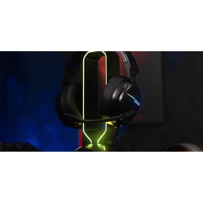 Support pour Casque Gamer - The G-Lab - K-STAND RADON - RGB - USB - Noir