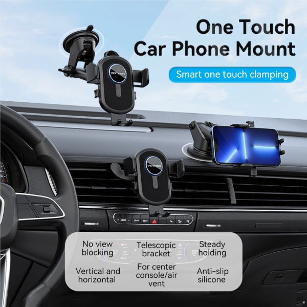 Support Voiture pour Smartphone Vention - Noir