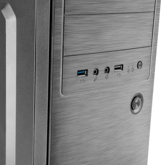 Tacens Initiox Mid-Tower ATX, Micro ATX, Mini-ITX Case - HDD Size 2.5", 3.5", 5.25" - USB-A 2.0, USB-A 3.0 and Audio - 1 120mm Fan Installed