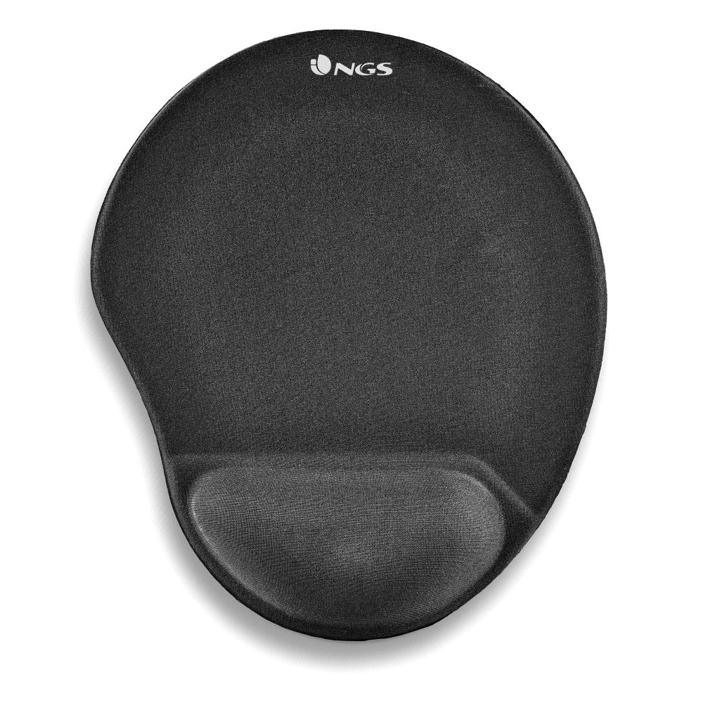 Tapis de souris ergonomique haut de gamme avec support gel au poignet, noir, Tapis de souris