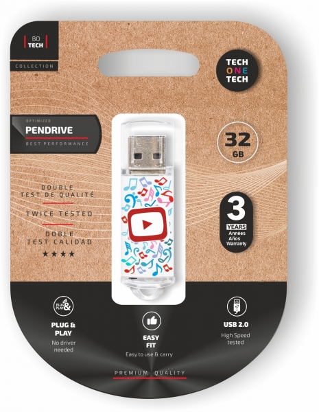 TechOneTech Be Super Video Dream Mémoire USB 2.0 32 Go (clé USB)