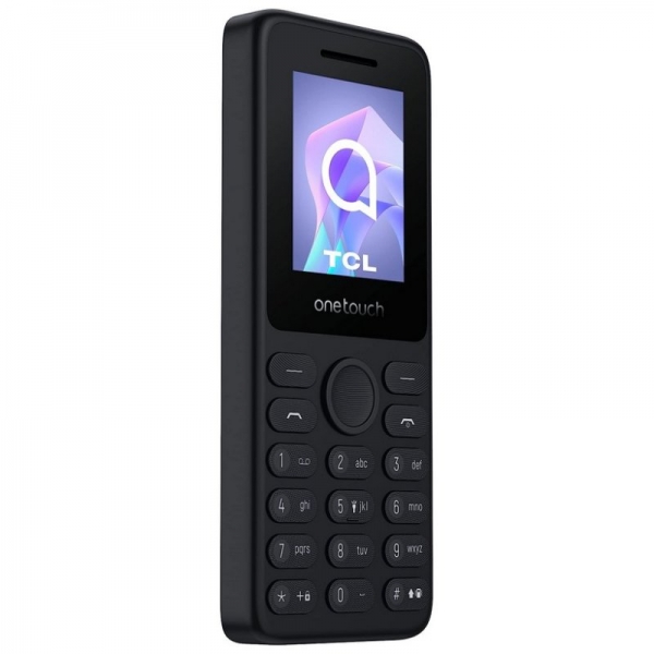 Téléphone portable TCL One Touch 4021 Écran 1,8" Bluetooth - Lecteur de musique, radio FM, lampe de poche, alarme, calendrier et convertisseur - Couleur grise